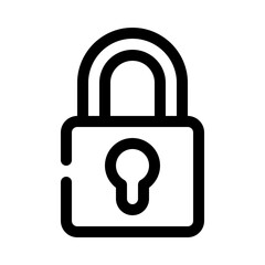 data security line icon
