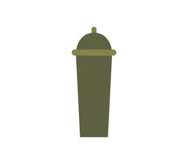 Cocktail shaker icon illustrated in vector on white background