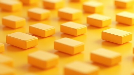 Yellow gradient speech bubbles radiating outward digital design abstract studio environment creative concept