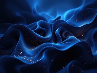 Obraz premium Abstract blue wavy texture with a fluid and dynamic motion design.