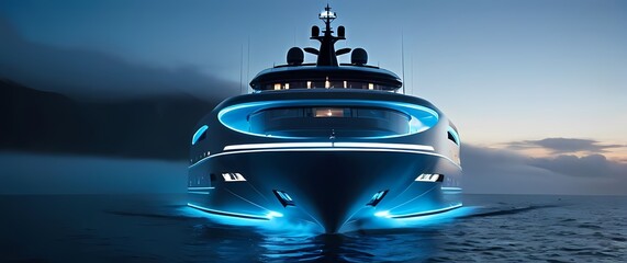 A luxurious super yacht navigating through vibrant blue waters promising unforgettable experiences