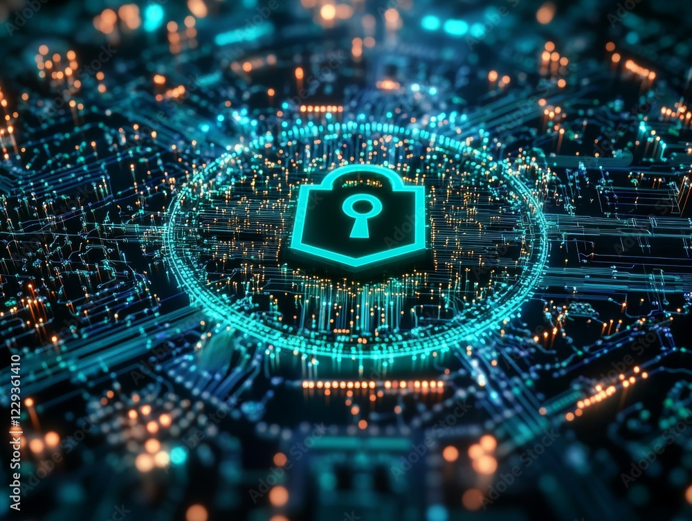 Poster digital security protecting your data