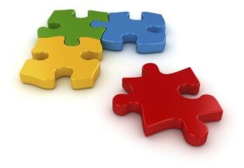 Final puzzle piece, This is a computer generated and 3d rendered picture