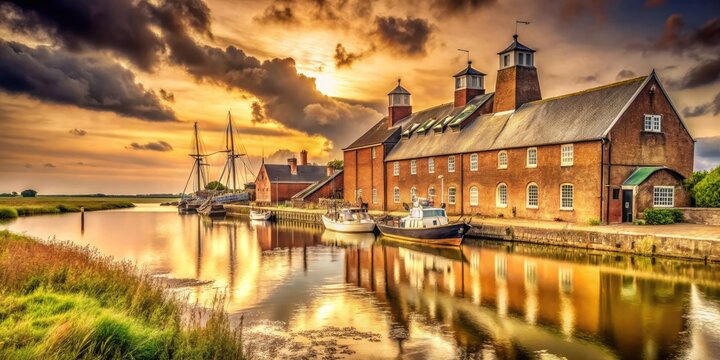 August 21st, 2024:  A timeless Snape Maltings image, preserving Suffolk's heritage.