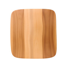 wooden plate isolated on white