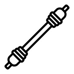 Axle Vector Line Icon Design