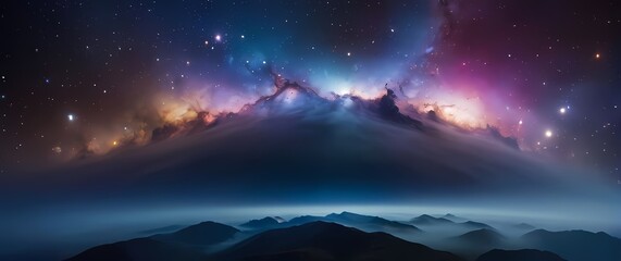 A mesmerizing galaxy filled with vibrant life showcasing the beauty of diversity