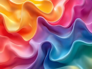 Obraz premium Illusionary transitions, dynamic color shifts 