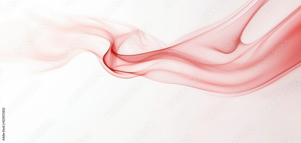 Poster flowing pastel gradient with abstract shapes, combining curves, dots, and soft tones for a stylish a