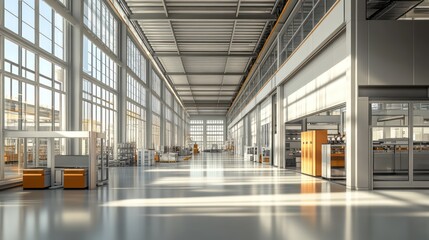 Obraz premium the interior of a modern factory