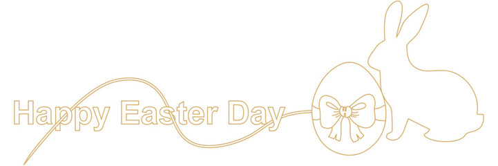 rabbit and egg illustration background text easter day
