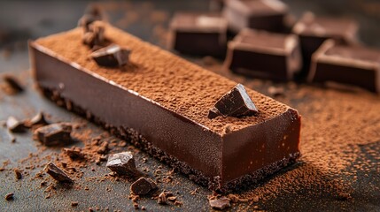 Dark Chocolate Bar, Cocoa Powder, Dessert, Studio Shot, Food Photography, Recipe