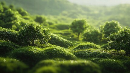Serene Green Hills: A Lush Landscape of Tranquility