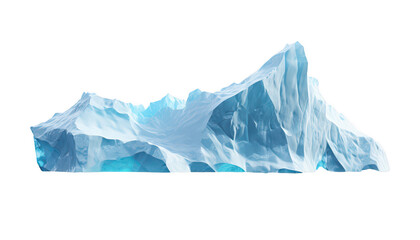 Obraz premium Iceberg isolated on transparent background
