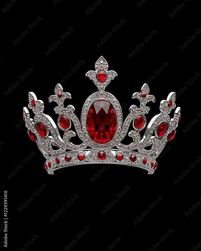 Poster a minimalist design featuring the emperorâ€™s regal crown set against a stark background, emphasizin