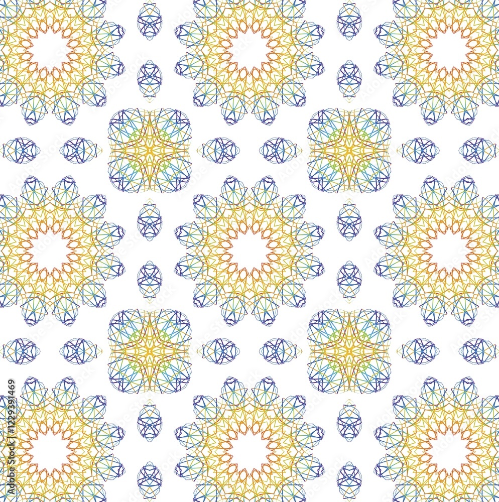 Poster abstract background with shapes of lines