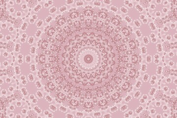 Pink pattern with natural flowers of rose