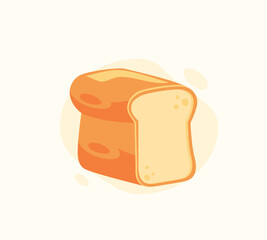Bread vector illustration. Delicious toast. Bakery elements.