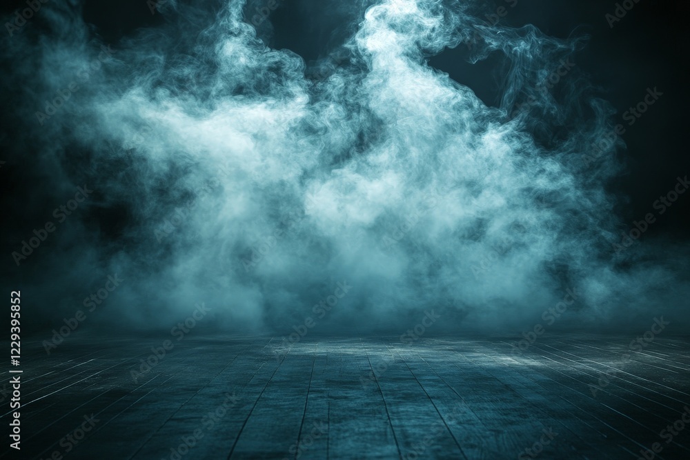 Leinwandbilder mist swirls in a dark space creating an atmospheric and mysterious backdrop for performances or art 