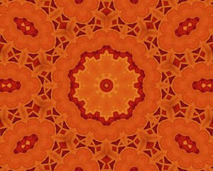 Background with abstract orange concentric pattern