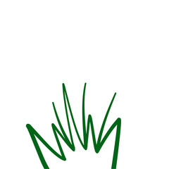 Grass doodle sketch style
