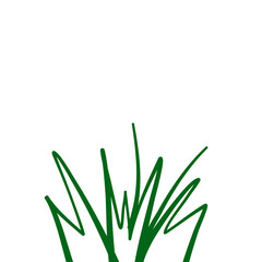 Grass doodle sketch style
