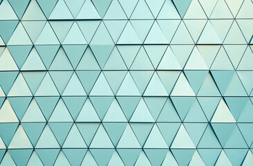 Geometric wall background with triangles.