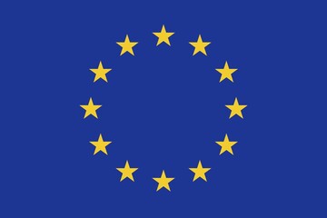 Flag of European Union, Vector illustration