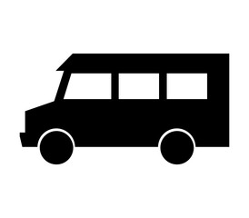 Van icon illustrated in vector on white background