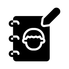 sketching glyph icon