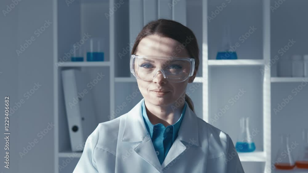 Leinwandbilder dedicated and focused scientist working diligently in a laboratory environment equipped with glasswa