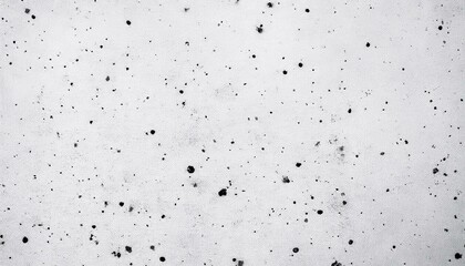 Seamless distressed black paint specks or dust and smudge speckles on white dirty urban grunge background texture. Generated image