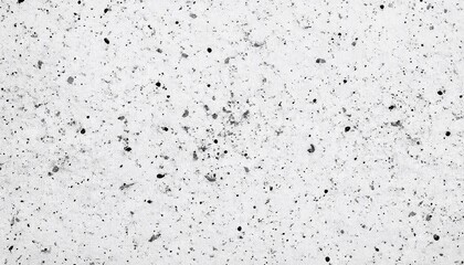 Seamless distressed black paint specks or dust and smudge speckles on white dirty urban grunge background texture. Generated image