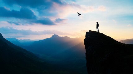 Majestic Mountain View at Sunset