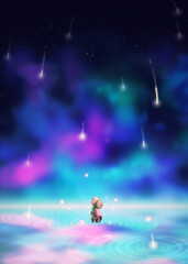 We will be together in the stars at the sky
