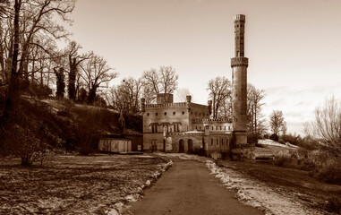 Dampfmaschinenhaus im Park Babelsberg, Potsdam, Brandenburg, Deutschland