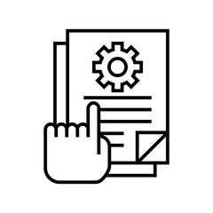 Regulation document icon