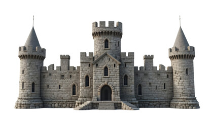 Medieval Castle Fortress in a European City