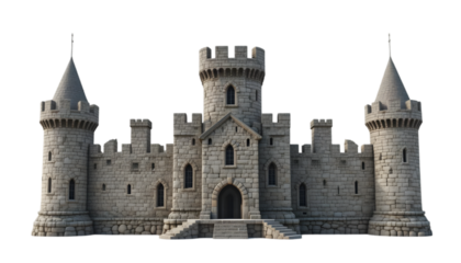 Medieval Castle Fortress in a European City