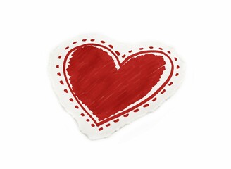 Stylized love symbol on white background