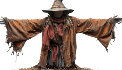scarecrow isolated on transparent background