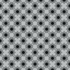 Fototapeta premium Geometric Floral Seamless Pattern