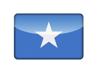 The Somalia flag in the form of a glossy icon