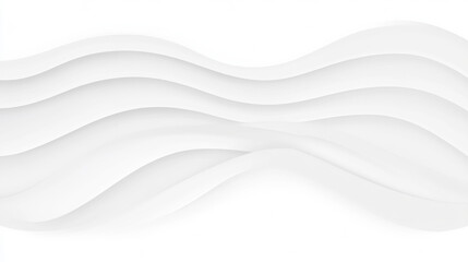 Obraz premium Abstract white waves on smooth background