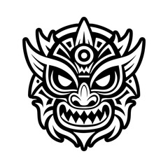Spirit mask icon in filled style