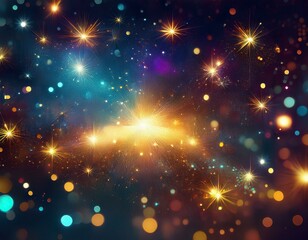 Obraz premium 星 銀河 背景 壁紙