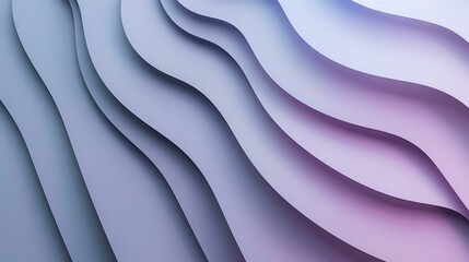 Abstract purple waves background; smooth curves, layered design; ideal for website or presentation
