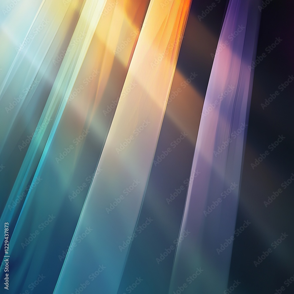 Poster a vibrant abstract image featuring colorful light streaks and gradient effects, perfect for modern d