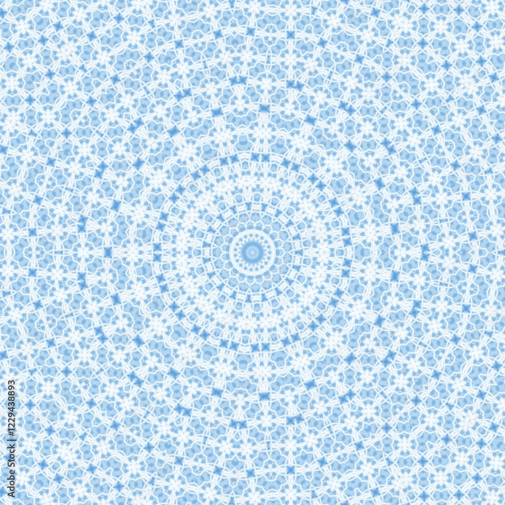 Poster background with blue abstract radial pattern