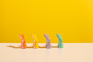 Cute Bunny for Easter Greetings card